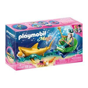 Playmobil Magic 70097 King of the Sea with Shark Carriage MIB/New